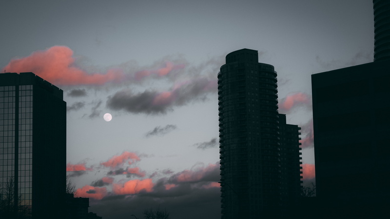 ontario, clouds, outdoors, office, smoke - physical structure, nature, 4K, financial district, no people, pollution, skyscraper, built structure, sky