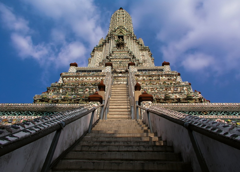 1080P, building exterior, temple, travel, tourism, outdoors, nature, wat arun, sky, no people, cloud - sky, travel destinations, built structure, places of interest