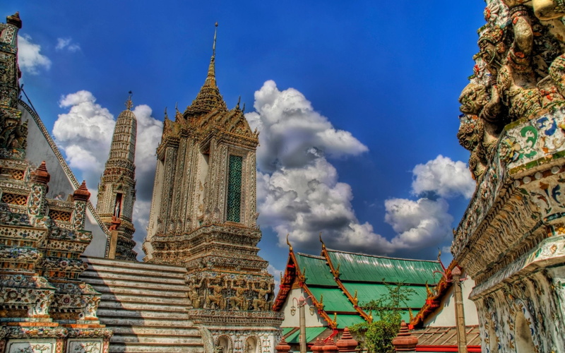 1080P, Temples, Wat Arun Temple