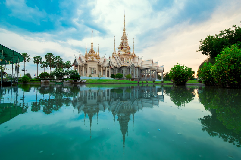 wat nong waeng, signature thailand, waterfront, sky, religion, spire, art, beach, rite, 5K, house, church of christ, wat rong khun, church, nature, building exterior