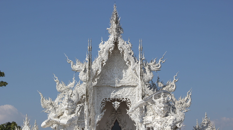 measure, sema, 5K, white, buddhist, chiang rai, the white temple, winter, history, clear sky, thailand, travel destinations, architecture, day, built structure