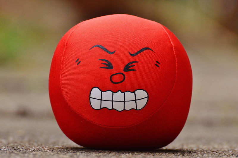 cute, red, fabric, close-up, representation, rage, nature, face, anthropomorphic, smiling, sign, shape, outdoors, single object, anthropomorphic smiley face