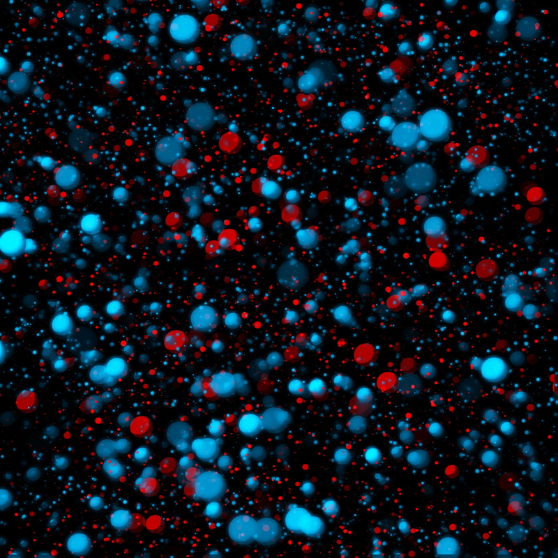 no people, motion, planet - space, star - space, black background, blue, abstract backgrounds, snowing, large group of objects, 1080P, balls, abstract