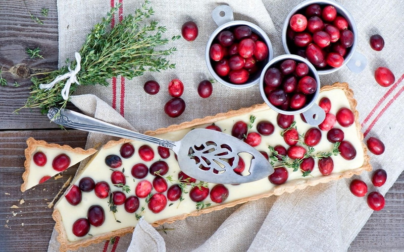 food, dessert, cranberries, berries, 720P, cake