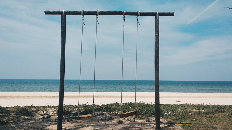 playground, sunlight, outdoors, wooden post, hd, kuantan, malaysia, water, play ground, tranquil scene, hq, children, tranquility, pahang, sand, utility pole