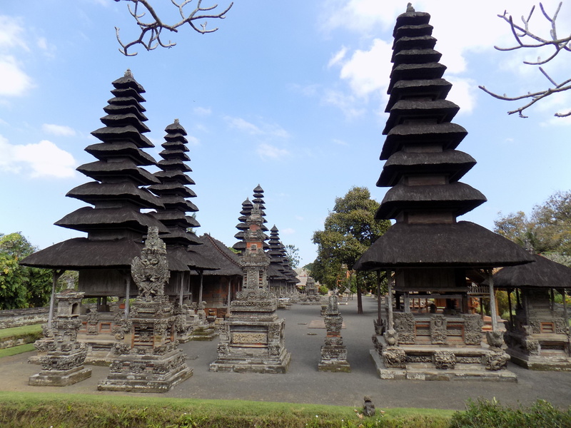 historical, building exterior, bali, history, outdoors, sky, balinese, cloud - sky, belief, temple, place of worship, nature, religion, culture, hindu