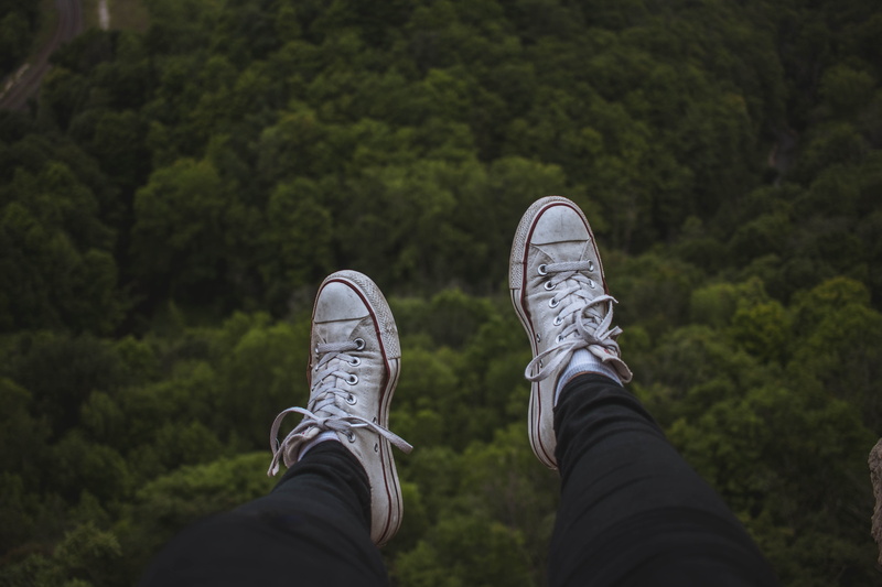 leg, sports Shoe, sport, pair, hiking Boot, converse, close-up, males, wildlife, human Leg, sitting, green Color, outdoors, black Color, shoe, hiking, 5K