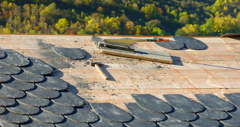 sunny, construction site, roofing, tree, concrete, sunlight, 4K, history, construction industry, roof, high angle view, built structure, plant, hammer