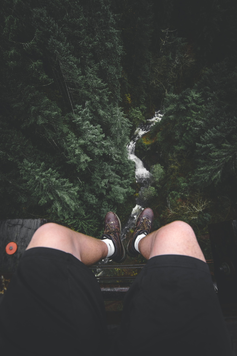foggy, men, nature, relaxation, people, boot, rain, fashion, adult, explore canada, hiking, stream, outdoor, lifestyles, travel, women, dangle, vibe, foot