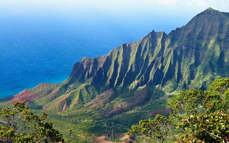 coastline, environment, mountain range, madeira, tropical Climate, vacations, sea, sunlight, trees, summer, sky, plant, rock formation, hill, mountain