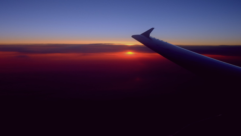orange color, smart, nature, plane, sky, airplane, travel, think, voyage, flight, sun, mode of transportation, flying, 2K, up, beauty in nature, hight
