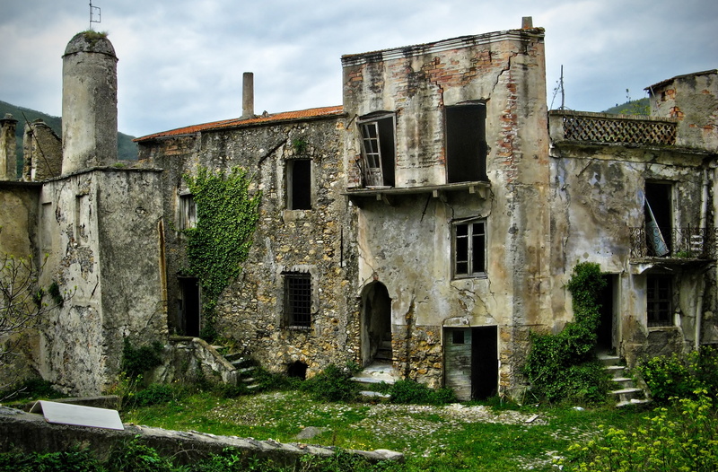 nature, movimenti, crolli, abbandonato, ghost, weathered, the past, abandoned, deterioration, sky, crollo, decline, cartolina, Europe, dinamic, liguria