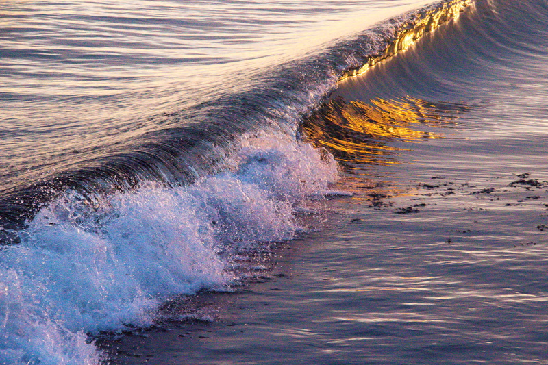 5K, light, coastline, wave, Sea, water, Östersjön, hav, waves, Sunset, nature, coast, kust, Smygehuk, ocean waves, beach, ocean, strand