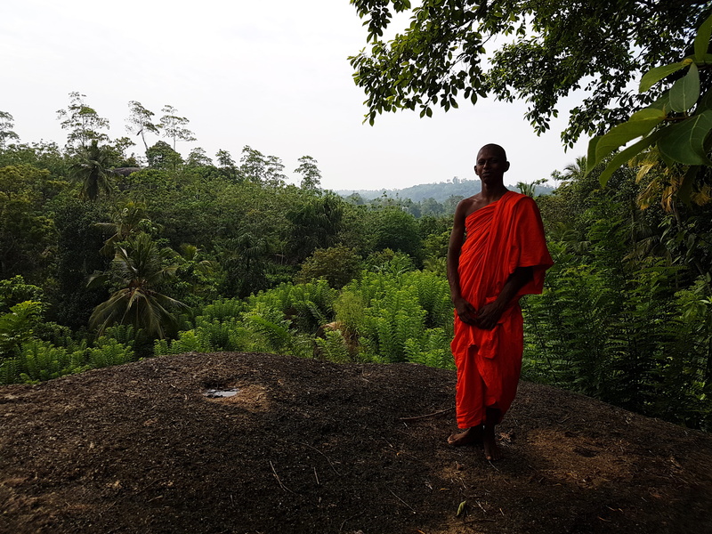 beauty in nature, day, red, 4K, yatagala raja maha viharaya, clothing, rear view, galle, one person, nature, growth, sky, land, yatagala, unawatuna, real people