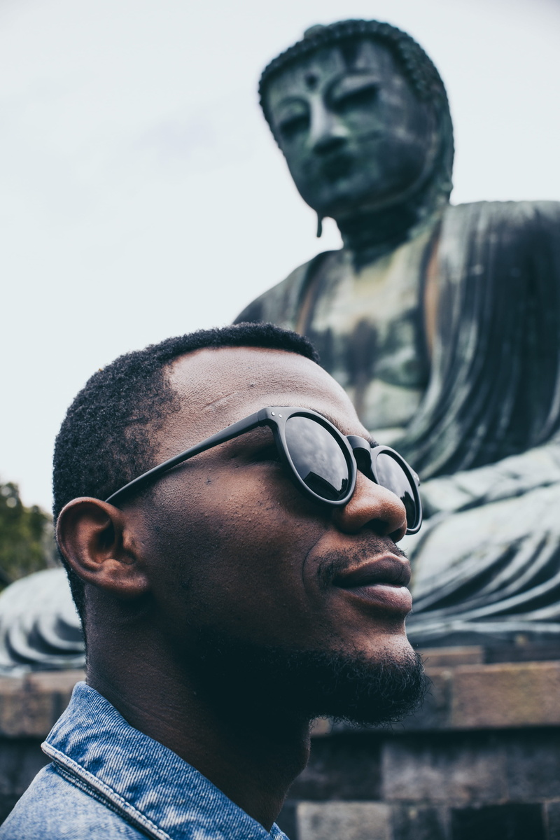 portrait, leisure activity, day, human, lifestyles, young adult, accessories, face, photo, 4K, human face, glasses, people, sculpture, art, close-up, clothing