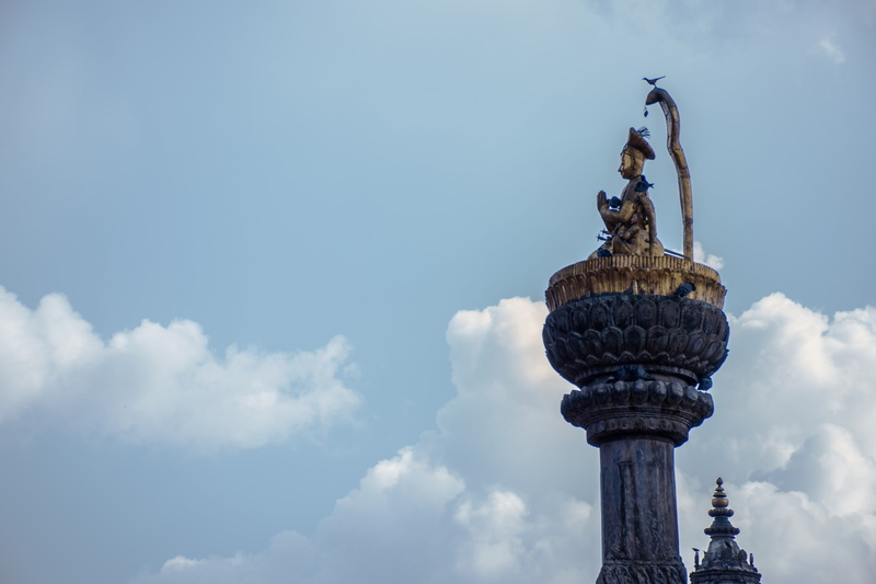 heritage, female likeness, city, the past, cloud - sky, creativity, national, Nepal, world heritage, built structure, statue, human representation, world
