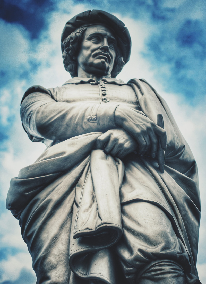architecture, sculpture, memorial, male likeness, day, craft, amsterdam, 4K, cloud - sky, art, art and craft, creativity, platz, human representation