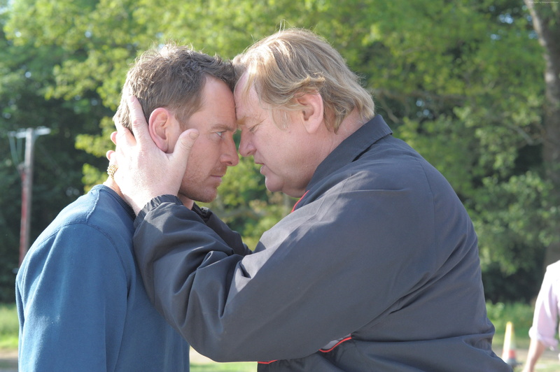 positive emotion, Michael Fassbender, 4K, couple - relationship, Trespass Against Us, best movies, males, love, two people, side view, bonding, affectionate