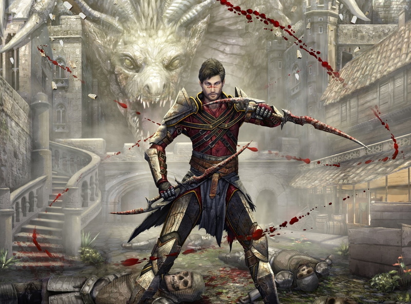 Dragon Age, Dragon Age II, Dagger, Blood, 1080P, Warrior, Hawke (Dragon Age)