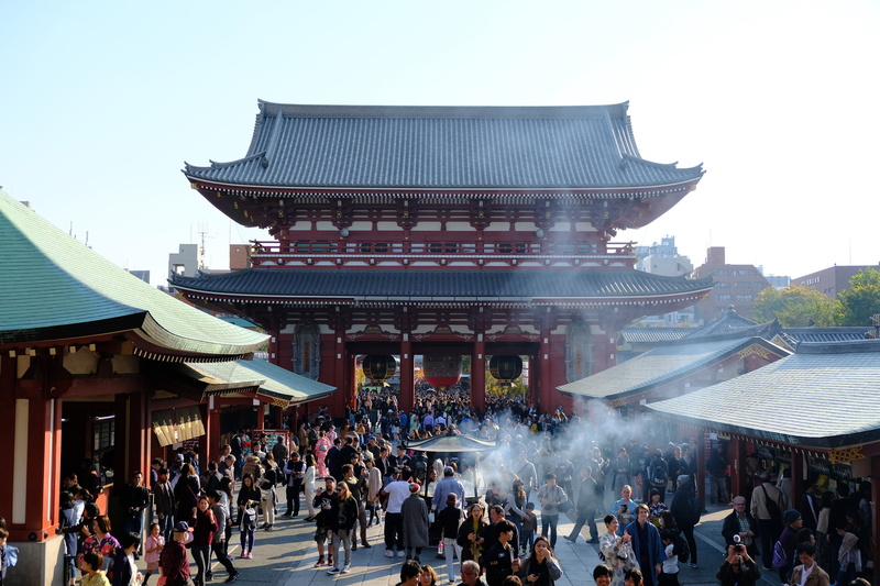 sensō-ji, day, city, men, nature, spirituality, tourism, sky, religion, place of worship, building exterior, travel destinations, architecture, shrine