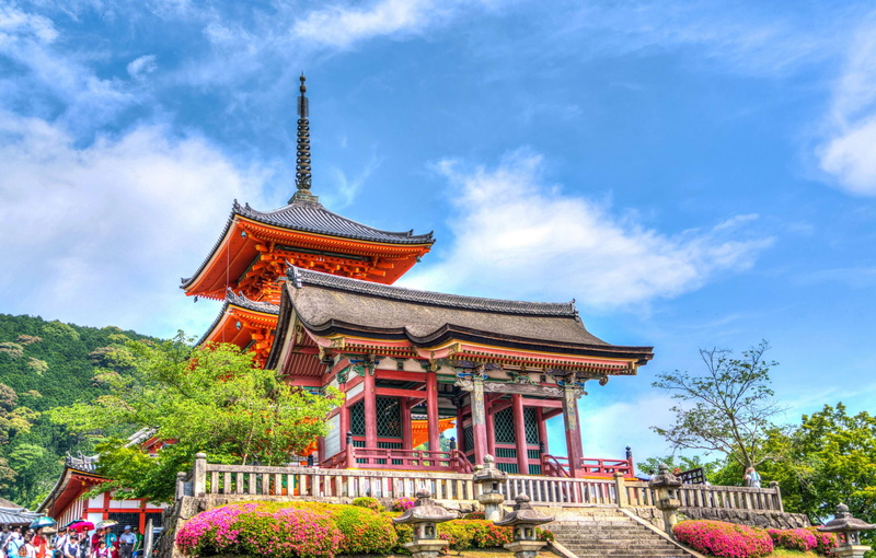 japan, building, summe, travel, history, scenic, no people, culture, built structure, nature, plant, building exterior, castle, place of worship, scenery