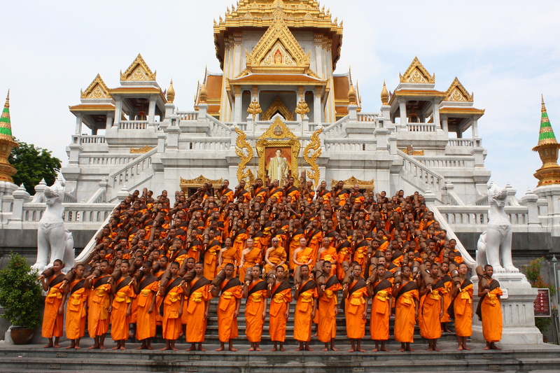 tourism, building exterior, sculpture, religous, spirituality, belief, volunteer, day, no people, buddhist temple, temple, sky, Buddhists, meditate, gold colored