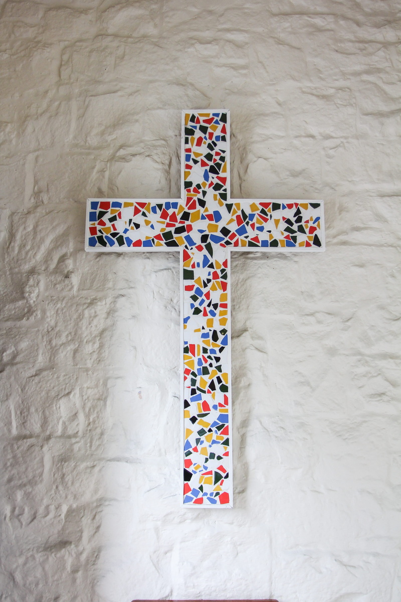 yellow, indoors, australia, geelong, still life, church, directly above, crucifixion, creativity, no people, spirituality, 5K, cross, pattern, religeous