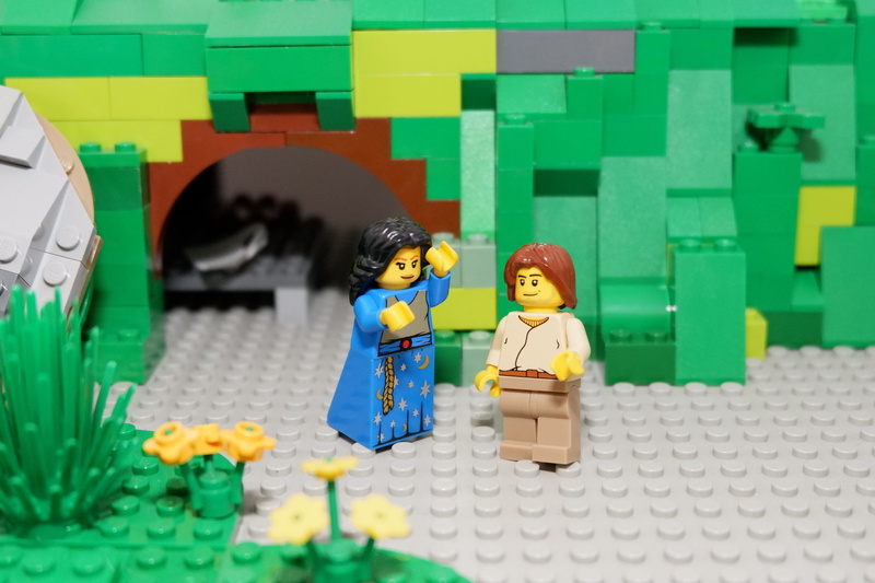 indoors, males, people, green color, lego, easter story, easter, standing, 5K, innocence, spring, he is risen, boys, creativity, females, toy, real people