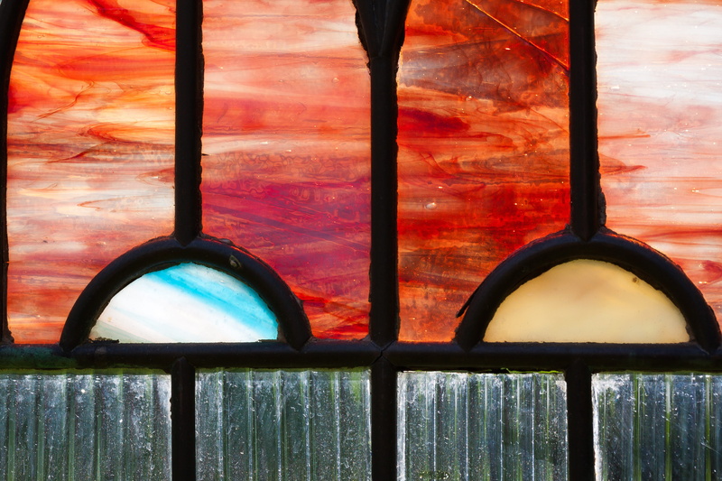 decor, window, alcohol, security, sunset, still life, wood, wine cellar, Art Nouveau, Lead Glass, 4K, architecture, safety, historically, no people, protection