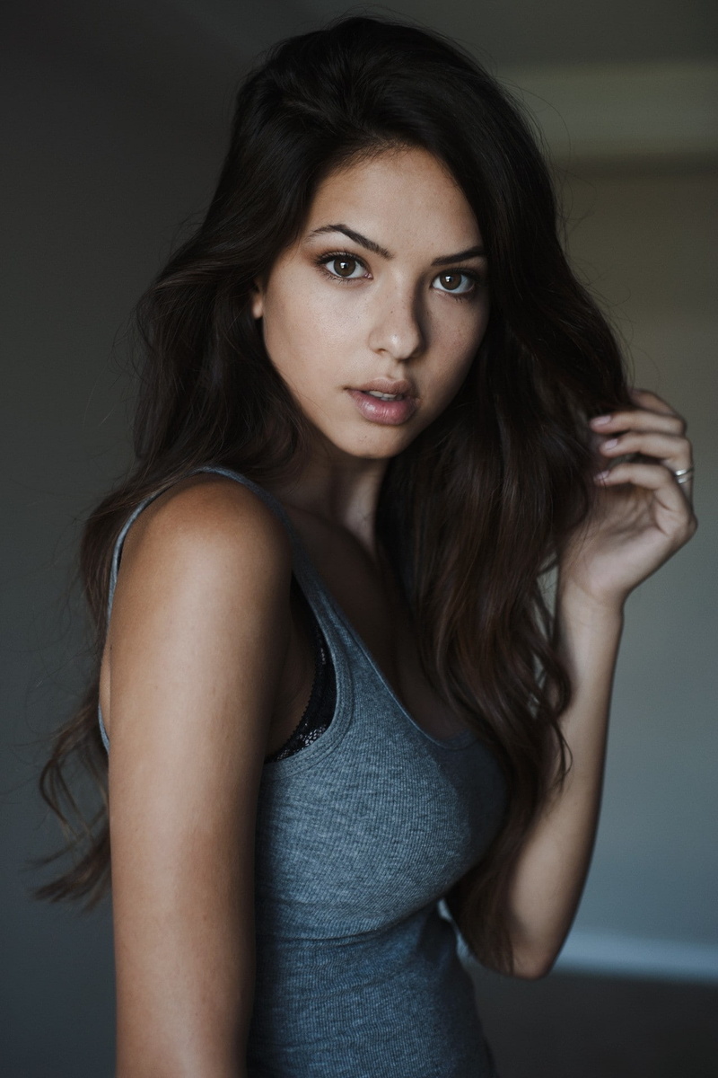 Christen Harper, looking at camera, Looking At Viewer, long hair, human hair, adult, indoors, hair, beauty, brunette, beautiful people, beautiful woman
