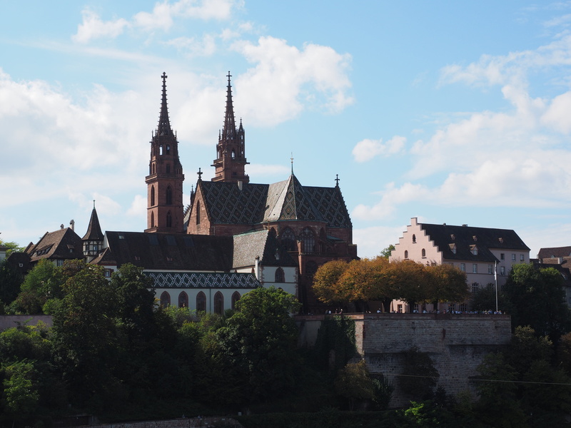 building exterior, towers, church, spirituality, house of worship, double tower, landmark, building, plant, day, münster, travel destinations, places of interest
