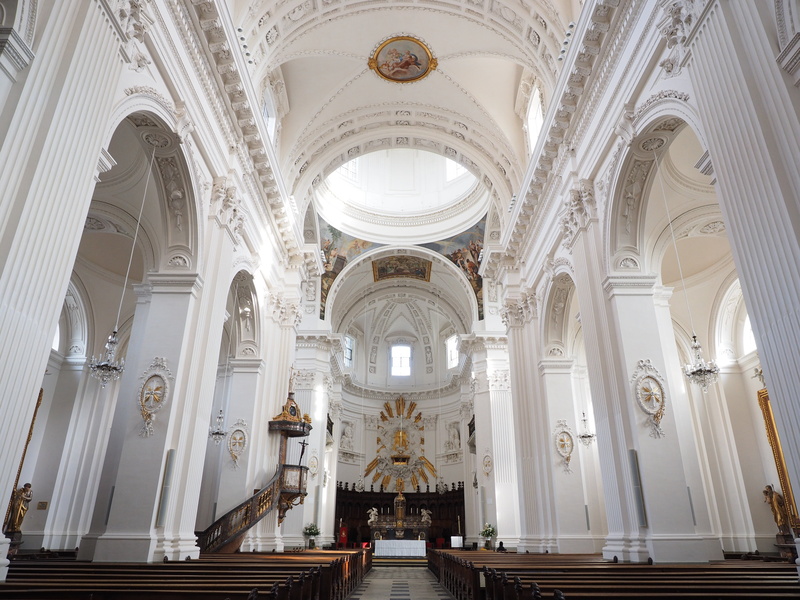early classicist style, architecture and art, architectural column, spirituality, st ursus cathedral, photography, pew, religion, st -ursen cathedral, church