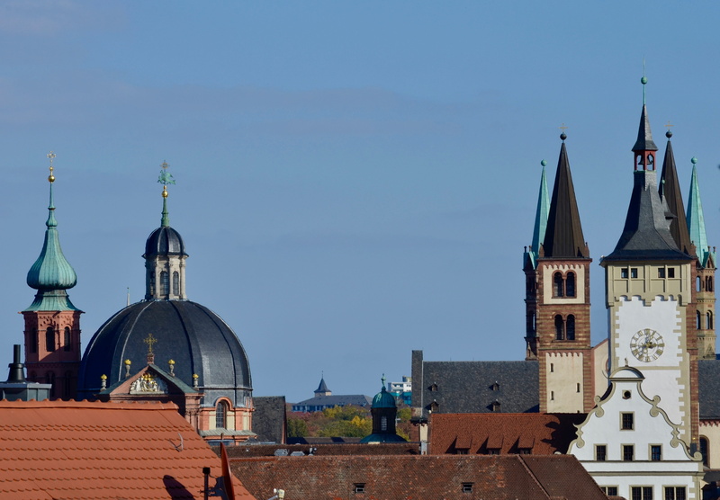 spire, cityscape, nature, würzburg, no people, travel destinations, religion, landmark, belief, city, building, church steeples, building exterior, architecture