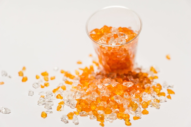 yellow, pebble, glass, large group of objects, falling, material, white background, 5K, art, pattern, orange color, still life, orange, studio shot, background