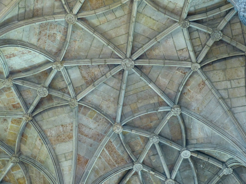 pattern, travel destinations, gray, tourism, directly below, europe, no people, ceiling, 4K, mosteiro dos jerónimos, lisboa, indoors, building, jeronimo monastery
