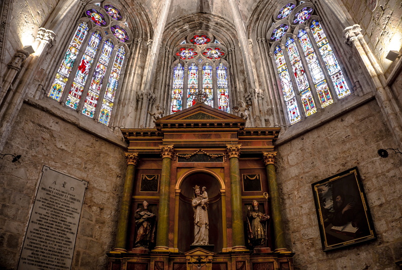 belief, spirituality, monastery, window, sacred, architectural column, religious, church, low angle view, chapel, 5K, stained glass, turning point, interior