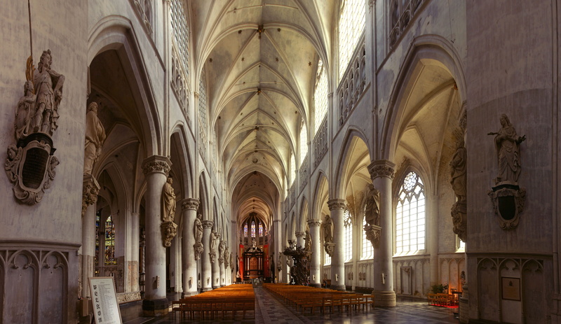 historic, architecture, ceiling, catholic, interior, built structure, arch, panoramical, inside, church, building, heritage, historical, belief, column
