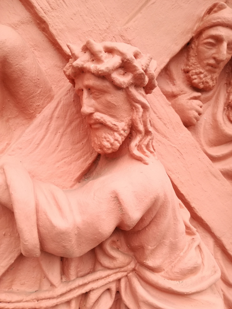 christianity, belief, male likeness, travel destinations, representation, day, craft, ordeal, way of the cross, last, no people, 4K, sculpture, suffering