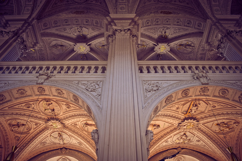 mural, church, catholic, architecture, pattern, building exterior, directly below, chapel, low angle view, christianity, places of interest, art and craft