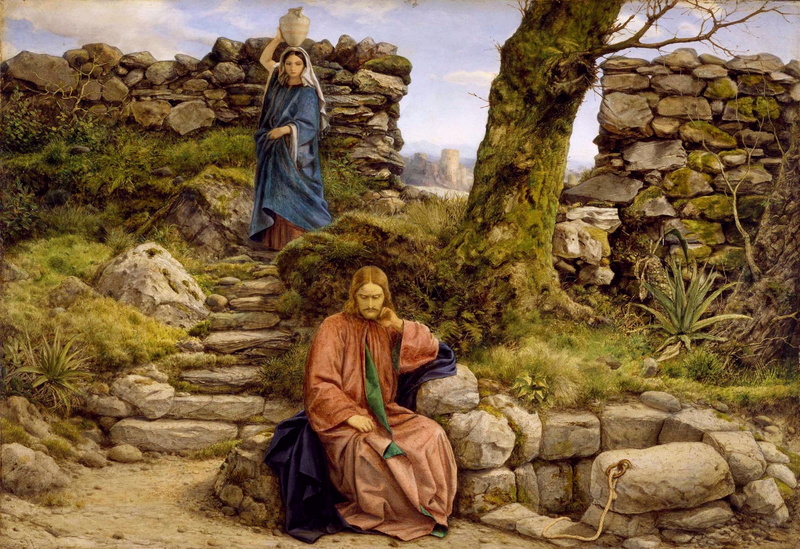 Christ and the Samaritan woman, William Dyce, 1860, 1080P