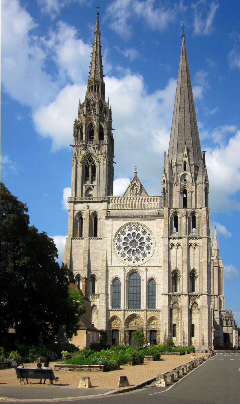 gothic, spirituality, france, travel destinations, belief, day, church, unesco, medieval, tower, cathedral, place of worship, 2K, chartres, catholic, religion