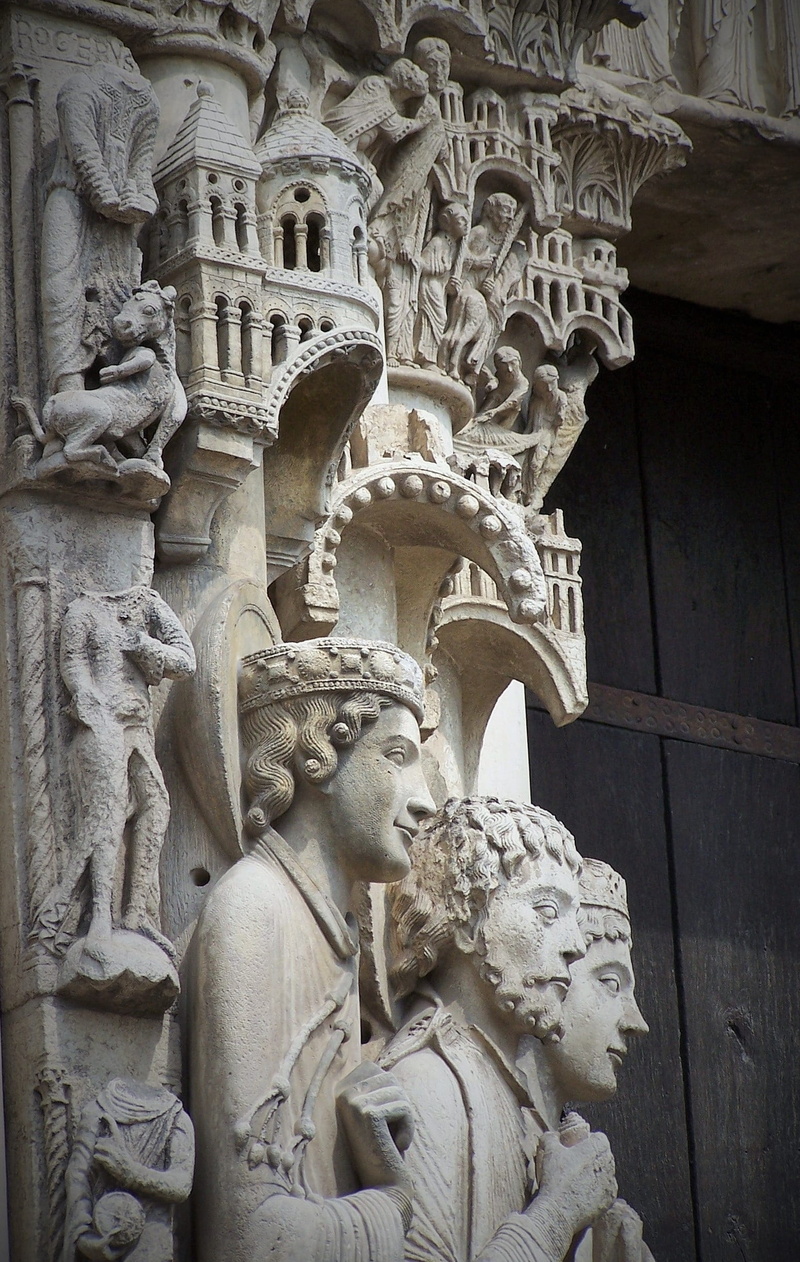 stone material, no people, 1080P, cathedral, statues, notre dame cathedral of chartres, cathedral of chartres, spirituality, the past, faith, chartres