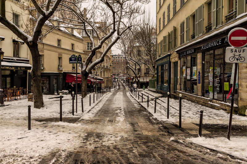day, architecture, notre-dame, city, cold, building, nature, the way forward, transportation, winter, built structure, tree, text, cold temperature, outdoors