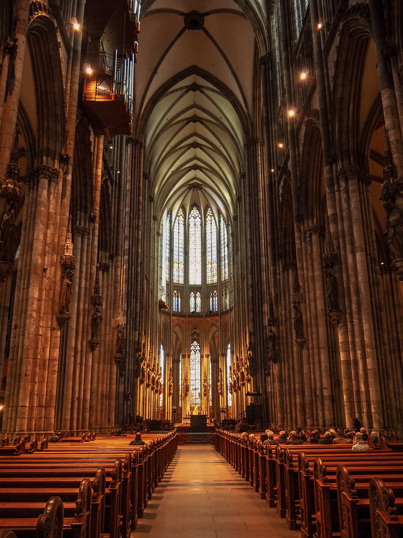germany church, koln germany, no people, indoors, old church, architectural column, architecture, building, 4K, place of worship, gothic style, spirituality