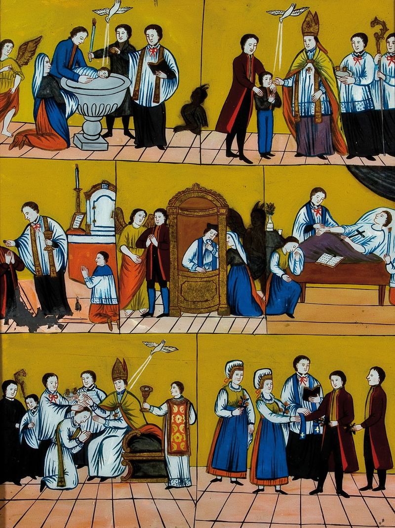 the seven sacraments, art, creativity, real people, architecture, 1080P, art and craft, indians, group of people, female likeness, men, multi colored