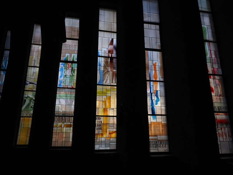 christian, people, day, st john the baptist church, st john the baptist, sunlight, nature, glass, church, indoors, low angle view, working, church window