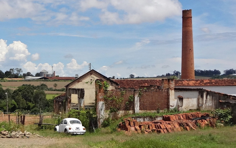 land vehicle, brazil, plant, ruins, no people, st john the baptist of glory, cloud - sky, mode of transportation, grass, day, 1080P, transportation, tree