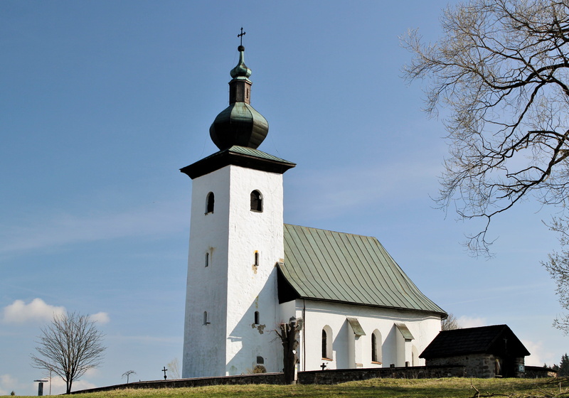 cross, 4K, architecture, grass, place of worship, no people, centre of europe, tree, spirituality, religion, building exterior, low angle view, geography