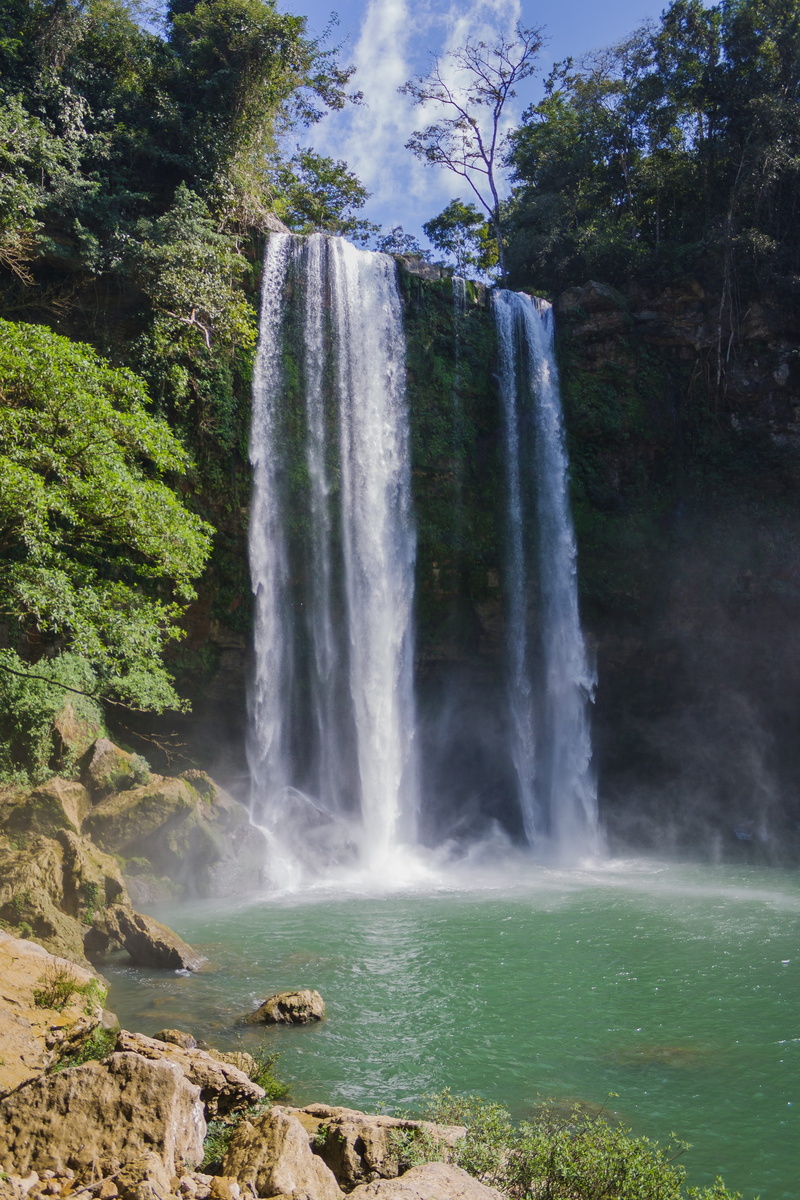 forest, green, wet, day, spring, rock, solid, land, natural, long exposure, blossom, beauty in nature, water, chiapas, blurred motion, jungle, power in nature