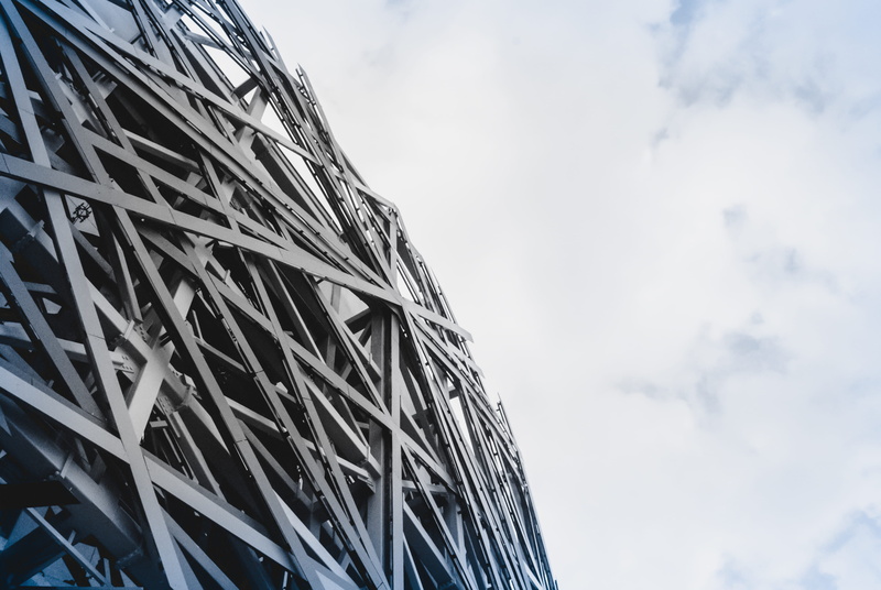 season, abstract, focus on foreground, steel, clouds, 4K, sky, pine, day, low angle view, sunlight, construction industry, pattern, cloud - sky, field